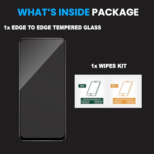 Image of ArmourPro Military Grade Gorilla Tempered Glass Screen Protector Compatible For Infinix Smart 10 5G (6.67 Inch) With Easy Installation Kit| Edge To Edge Coverage |Black