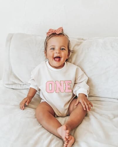 Toddler Kids Baby Girl Boy Birthday Outfit Letter Embroidery Long sleeve Birthday Shirt/Romper Cake Smash Outfits2