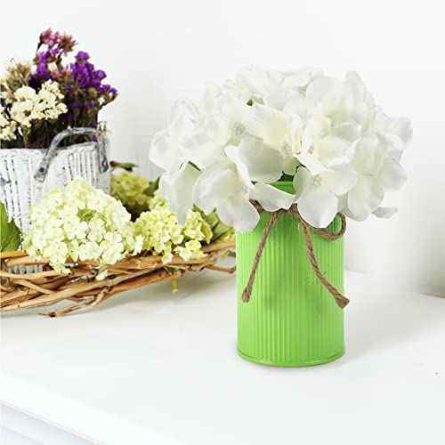 Omldggr 4 Pack Mason Jar Centerpiece Decorative Artificial Flower Plants Silk Hydrangea Flowers In Pot For Home Party Wedding Office Patio Table Desk Decoration #TOP4