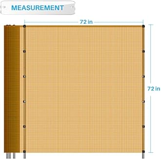 Patio Outdoor Fence Kit for Deck Backyard Yard Patio Temporary Removable Dog Fence Barrier Mesh Garden Chicken Freestanding Fencing with Stainless Poles Spikes 6'x5' Orange