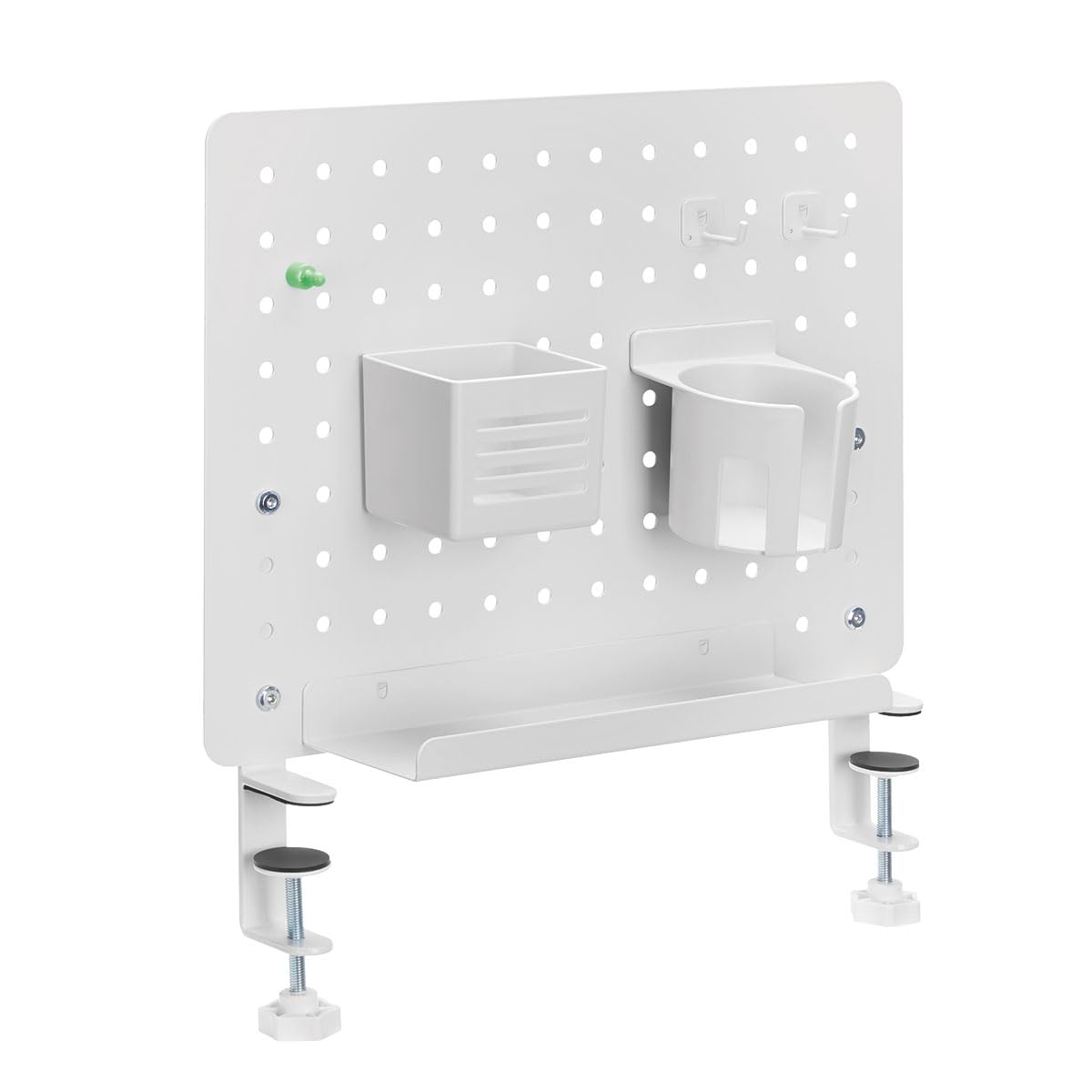 LogiLink PB0104 - Organizer per pannelli forati per scrivania, distanza tra i fori 32 mm