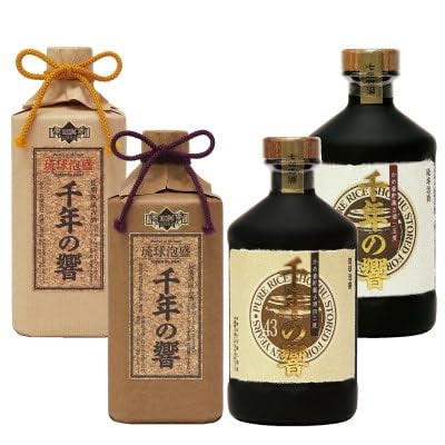 琉球泡盛「千年の響 樽貯蔵&甕壷貯蔵 飲み比べ4本セット」