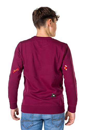 Opposuits Deluxe - Teen Boys Christmas Sweater - Holiday Outfit - Burgundy Red - Kids Christmas Clothing - Long Sleeve Sweater2