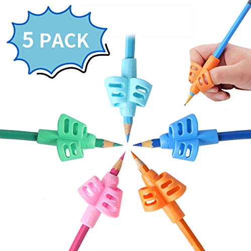 Mlife Pencil Grips - Children Pencil Holder Writing Aid Grip Trainer, Ergonomic Training