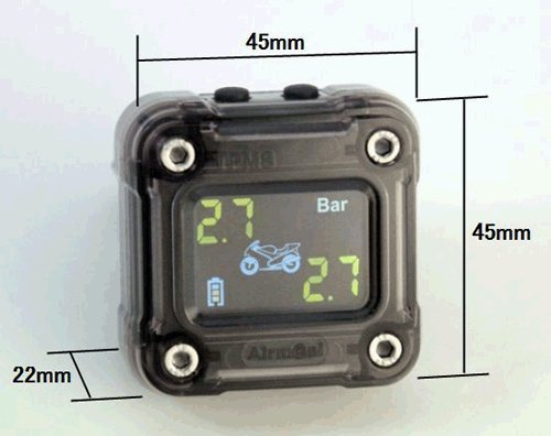 Amazon.co.jp: バイク専用ワイヤレスタイヤ空気圧モニターAirmoni