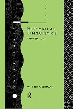 Historical Linguistics: An Introduction 3rd Edition book cover