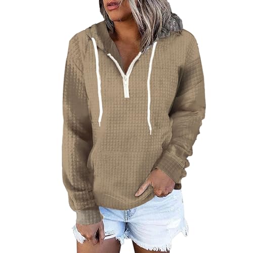 Sweat à capuche kaki à manches longues, votre cocon de douceur quotidien