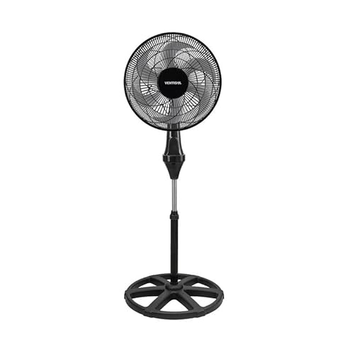 Ventisol Ventilador de Coluna Oscilante, Turbo 6 Pás Premium, Preto, 40cm, 220V