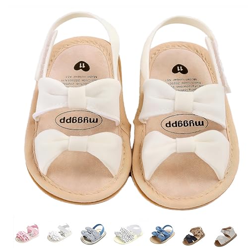 Image of Slivery Color Baby Girls Sandals Summer Shoes Outdoor First Walker Toddler Girls Shoes for Summer