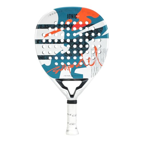 BULLPADEL Padel Racket Ionic Light Women 2025 | Lightweight Tear Shape Pala Padel | Glaphite Frame & MultiEva Core | 3D Grain Surface for Spin | Medium Balance Paddle Racket for Advanced Players