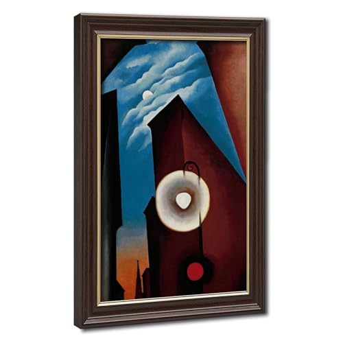 Toile Georgia O'Keeffe New York Street avec cadre en suspension premium