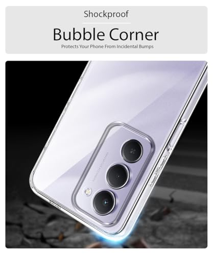 Image of WOW IMAGINE Transparent Back Cover Case for Mi Redmi 15 5G | Raised Bumps for Full Device & Camera Protection Shockproof TPU Silicone Back Case Mobile Cover - Transparent