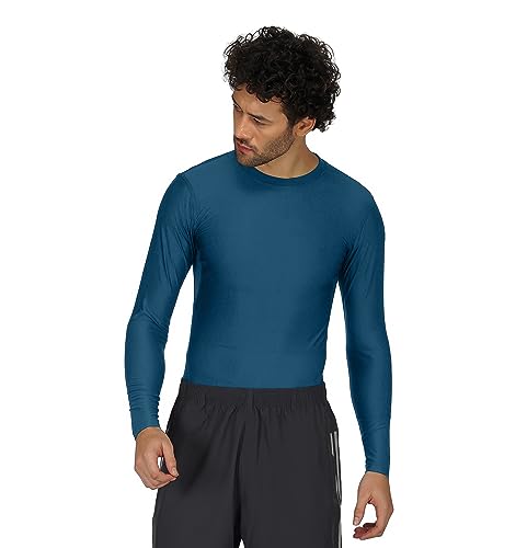 Image of NINQ Men's 1 Or 3 Pack Compression Shirts Long Sleeve, Base-Layer Quick Dry Workout T Shirts Sports,Gym, Running T-Shirt