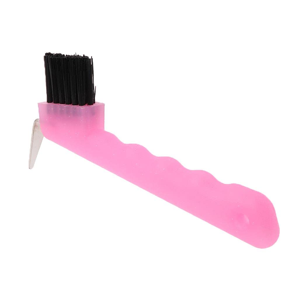 Hoof Pick with Brush Horse Grooming Equipment Tool Pink-image-19