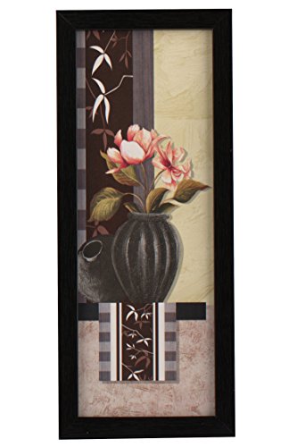 Image of Indianara 3 Pc Set of Floral Paintings Without Glass 5.2 X 12.5, 9.5 X 12.5, 5.2 X 12.5 Inch