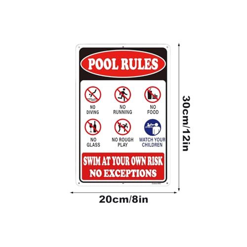 Carteles de piscina para patio trasero decorando tu zona de natación familiar este verano 6