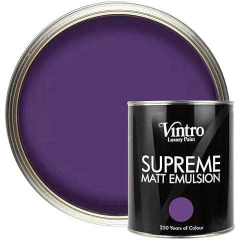 Vintro Luxury Matt Emulsion Paint - Royal Purple Cover
