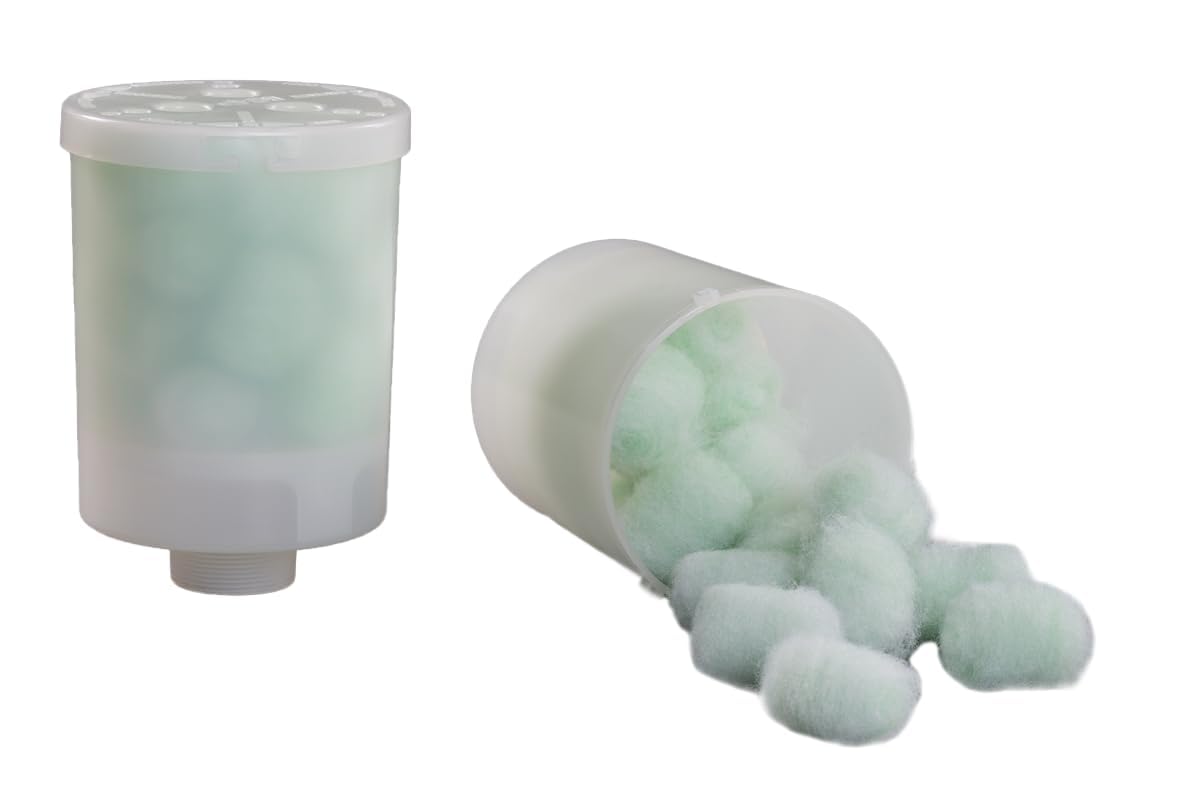 EGO3® Filterbälle das Original, Filtermaterial speziell Whirlpool Filter Behälter einsetzbar in Whirlpools, Hot Tubs, Spas anstelle von Filterkartuschen, einfach zu reinigen (600, Gramm)