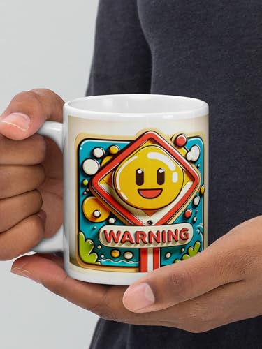 Image of Better Gift Flowers Sweet Warning Coffee Mug, Round Shaped Multicolor Themed Coffee Mugs, Mug for Gifting, Gifting Items for Family, Friends & Closed Ones