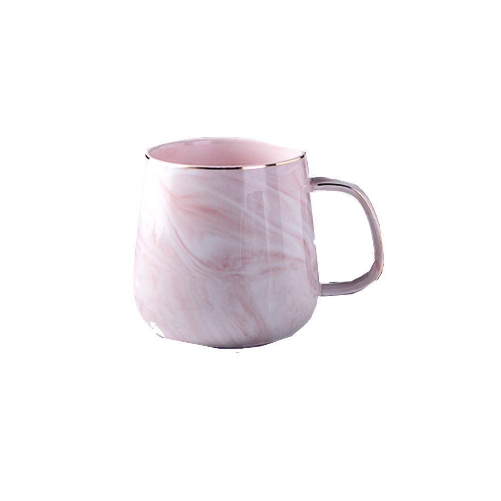 Kaffeetassen Keramik Keramik Tasse Becher Frühstück Haferflocken Nordisch Einfaches Marmormuster Personalisiertes Geschenk (Grün)