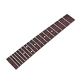 HEALLILY 23 Inch Ukulele Fretboard Fingerboard 18 Fret Replacement Rosewood Ukulele Accessory for Bass Guitar Ukulele