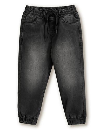 Image of Amazon Brand - Symbol Boys Cotton Rich Stretchable Slim Fit Jogger Jeans | Elasticated Waistband and Cuff | Casual Denim | Age 2-14 Years