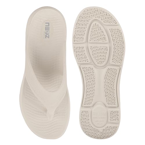 Image of NEOZ Extra Soft Men's Slippers with Cushion FootBed for Adult | Comfortable & Light Weight | Stylish & Anti-Skid | Waterproof & Regular Flip Flops for Gents /Boys