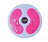 chengsi Twisting Waist Disc Bodytwister Ankle Body Aerobic Exercise Foot Exercise Fitness Twister Magnet Balance Rotating Board nyp01 (Pink Large)