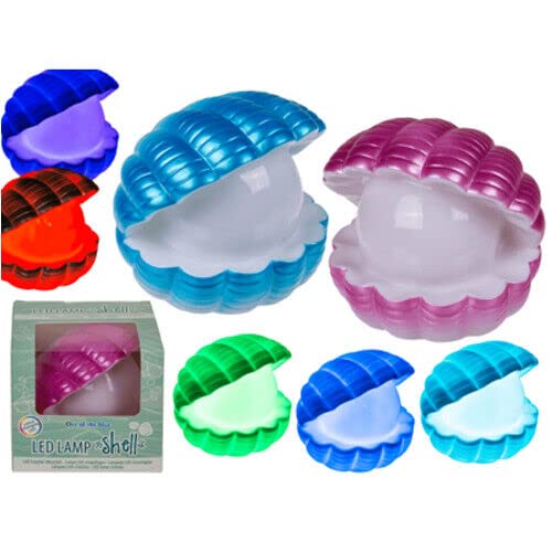 Colour Changing Led Shell Lamp - Home Decoration | Bedroom, Desk | Kids, Adult, Night Light | Bright Light, Assorted Colours | Gift