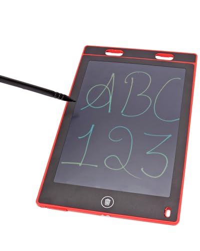 Play Nation 8.5 Inch Writing Tablet for Kids | Re-Writable LCD Writing Pad for Drawing, Playing, Handwriting | Best Gifts for Kids & Adults | Eco Friendly | Red Play Nation 8.5 Inch Writing Tablet for Kids | Re-Writable LCD Writing Pad for Drawing, Playing, Handwriting | Best Gifts for Kids & Adults | Eco Friendly | Red