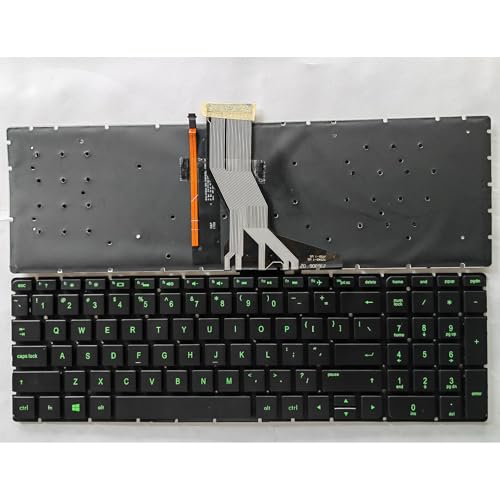 Clavier rétroéclairé vert HP Pavilion 15-AB000 avec pavé numérique