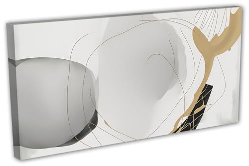 60 x 30 - Overlapping ovals Wall Art Canvas organic