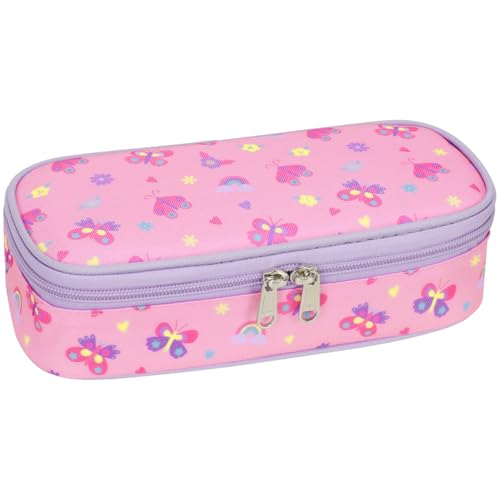 Image of Bagseri Pencil Case for Kids - Special Cute Pencil Pouch for Girls Large Capacity Pencil Bag Aesthetic Kids Pencil Box for School (Pink Butterfly)