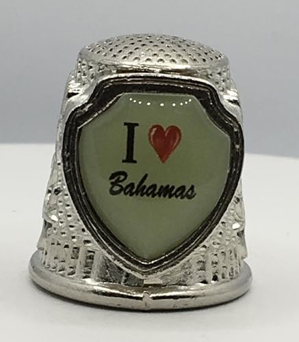 646 I Love Bahamas Collectible Souvenir Thimble