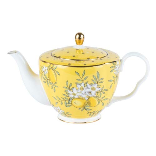 Porcelaine anglaise de luxe service à thé comprenant théière haut de gamme et soucoupe
