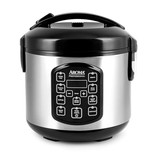 Aroma Housewares ARC-954SBD Rice Cooker, 4-Cup Uncooked 2.5 Quart, Professional Version