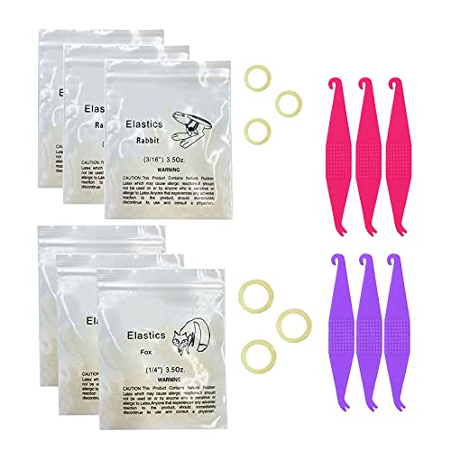 600 gomas elásticas de 1/4 pulgadas y 3/16 pulgadas, tamaño mediano, 3,5 onzen-onzen-Dreadlocks, para fijar espacios dentales, 6 unidades de soporte elástico para aparatos dentales Cover