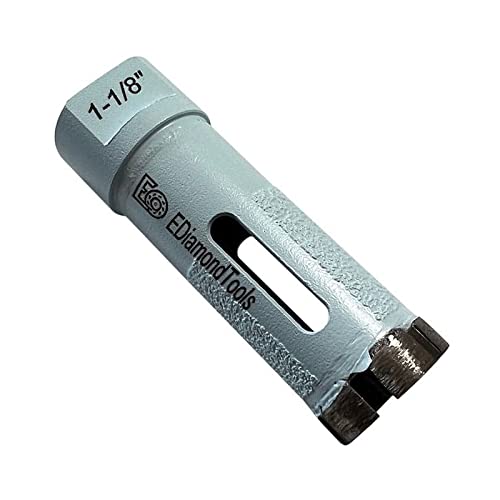 Broca de núcleo de diamante de alto rendimiento de 1-18 pulgadas para piedras naturalesde ingeniería, profundidad de perforación de 2 pulgadas,