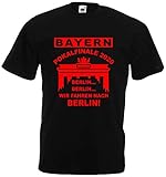 Fruit of the Loom Textilie Bayern Herren T-Shirt Pokalfinale 2020 Finale Berlin