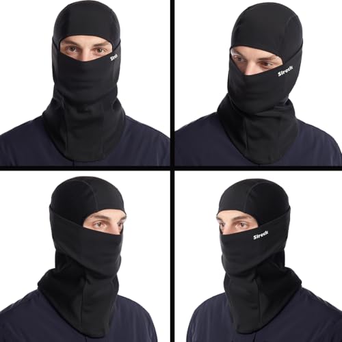 Image of Sireck Ski Mask Balaclava,Fleece Thermal Face Mask Cover, Windproof Warmer Winter Scarf Mask,Men Women Cold Weather Neck Hood