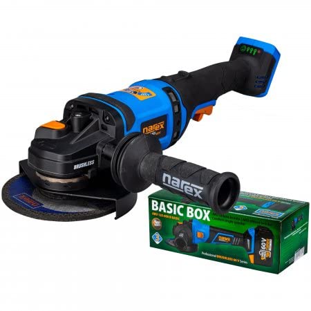 NAREX Akku-Winkelschleifer Narex ABU 150-620 3B mit der Möglichkeit drei BASIC BOX Betriebsarten einzustellen