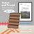 Art3d 4-Piece Wood Slat Acoustic Panels for Stylish Decor and Noise Reduction, 3D Textured Panel for Ceiling and Wall, Walnut