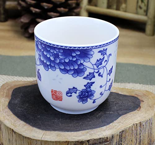 Image of Chinese Ceramic Tea Set,Porcelain Teapots With 6 Teacups,Kungfu Tea Service (peony)
