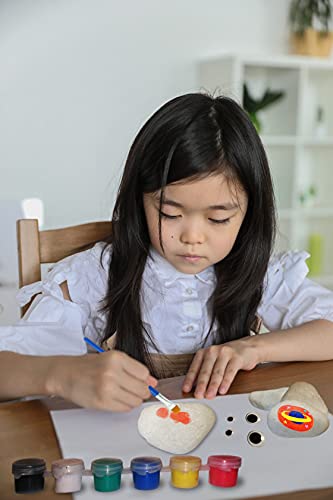 Stenen-Schilderen-Set-I-Rock-Painting-Kit-I-Happy-Stones-I-Knutselen-Voor-Kinderen-I-Acrylverf-Set-Met-10-Stenen-I-Cadeau-Voor-Peuters-Kinderen-Volwassenen-I-Schilderen-I-Kwasten-Verf-Stenen