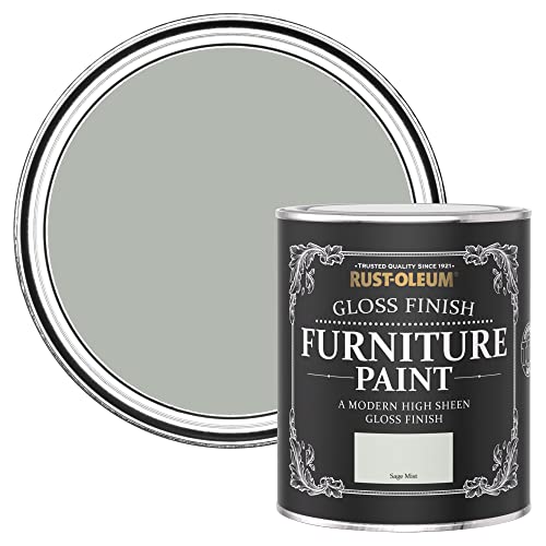 Rust-Oleum Green Furniture & Skirting Board Paint in Gloss Finish - Sage Mist 750ml