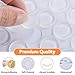Glass Table Top Anti Slip Pads Self Adhesive- Glass Table Top Bumpers Large 18PCS 4/5 inch, Rubber Feet for Cutting Board