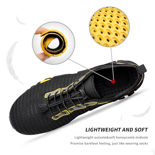 Image of SOBASO Water Shoes Women Men Quick Drying Swim Beach Aqua Shoes for Water Sport Diving Hiking Sailing Travel