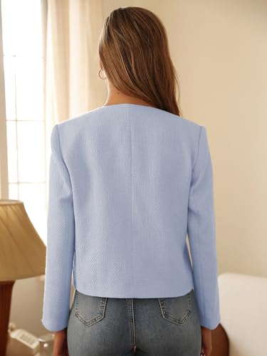 Image of M.Infisavo Cropped Tweed Blazers for Women
