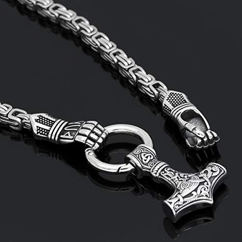 Collier marteau de Thor en acier inoxydable durable qui ne noircit pas - 5