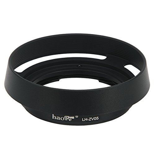 Haoge LH-ZV05 Round Metal Lens Hood for Carl Zeiss Biogon T 2/35 35mm f2 ZM, C Biogon T 2.8/35 35mm f2.8 ZM, Planar T 2/50 50mm f2 ZM; Voigtlander NOKTON Classic 35mm f1.4 VM, 40mm f1.4 VM as LH-6